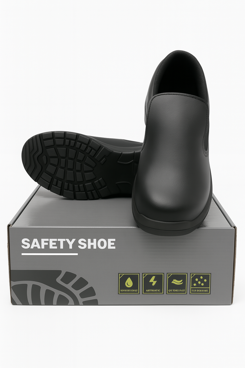 Steel toe safety shoes Chef shoes Non-Slip shoes