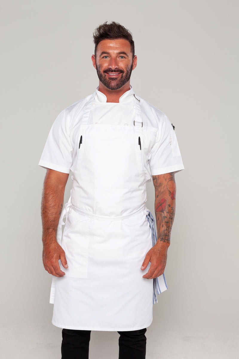 White Bib Chef Aprons Chef Uniform Ace Chef Apparels