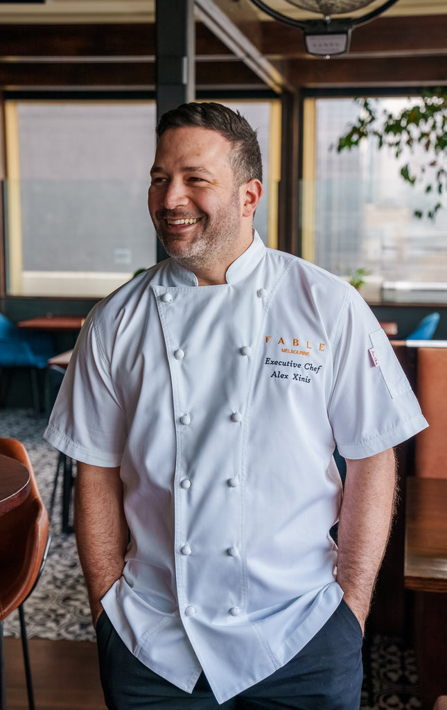 stylish chef jackets with trims and coolvent