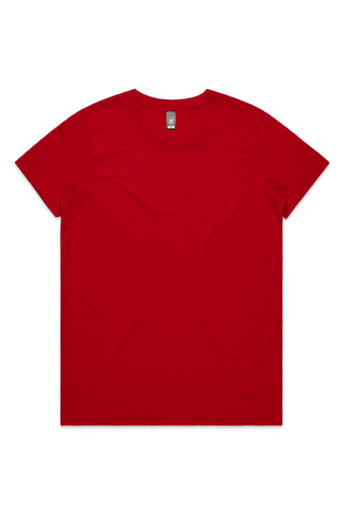 Women's MAPLE TEE- Red - Ace Chef Apparels
