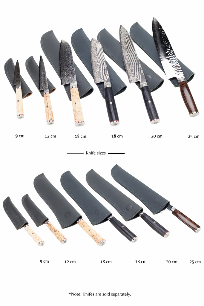 Leather Knife Protector- Grey - Ace Chef Apparels