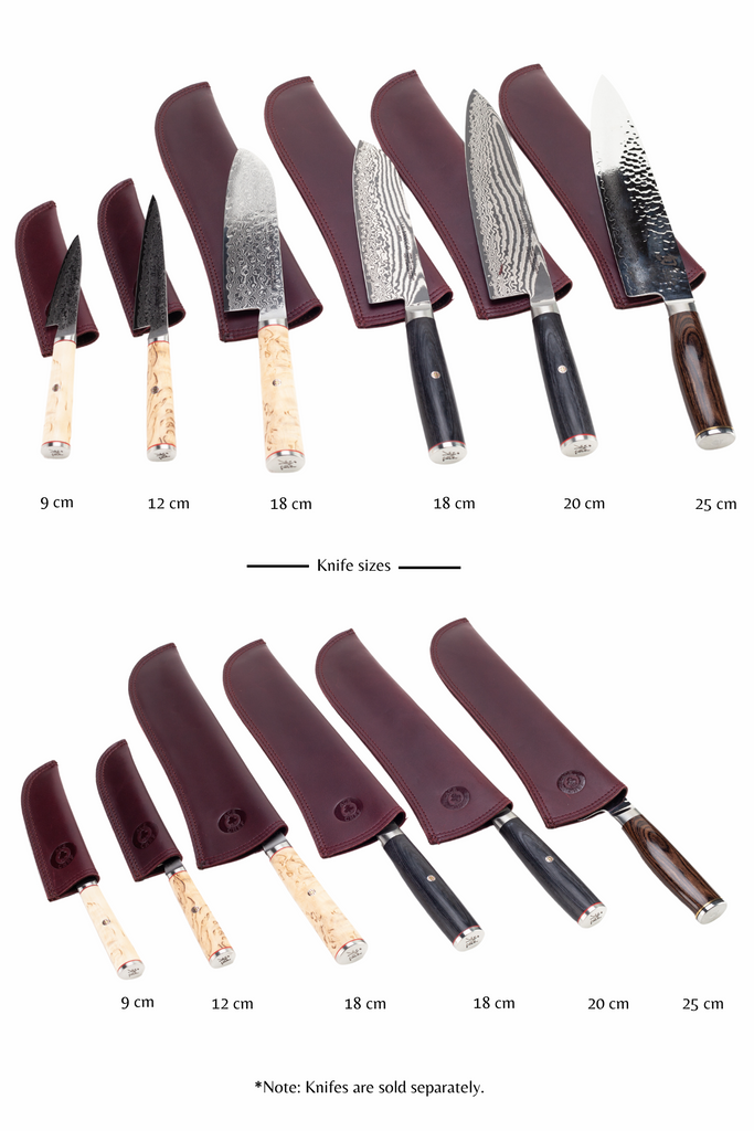 Leather Knife Protector- Bordo - Ace Chef Apparels