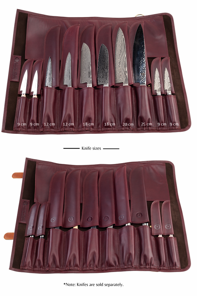 Leather Knife Protector- Bordo - Ace Chef Apparels