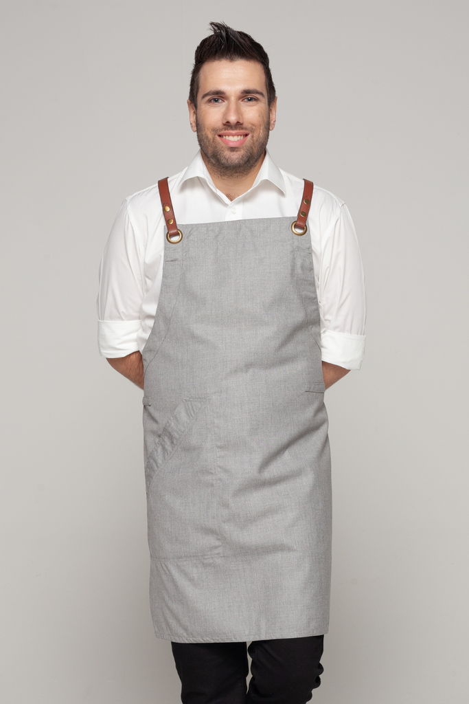 BONDI Steel grey  / Chocolate PU - Ace Chef Apparels