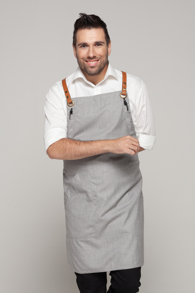 BONDI Steel grey  / Tan PU - Ace Chef Apparels