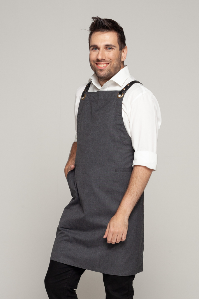 BONDI Charcoal grey / Black PU - Ace Chef Apparels