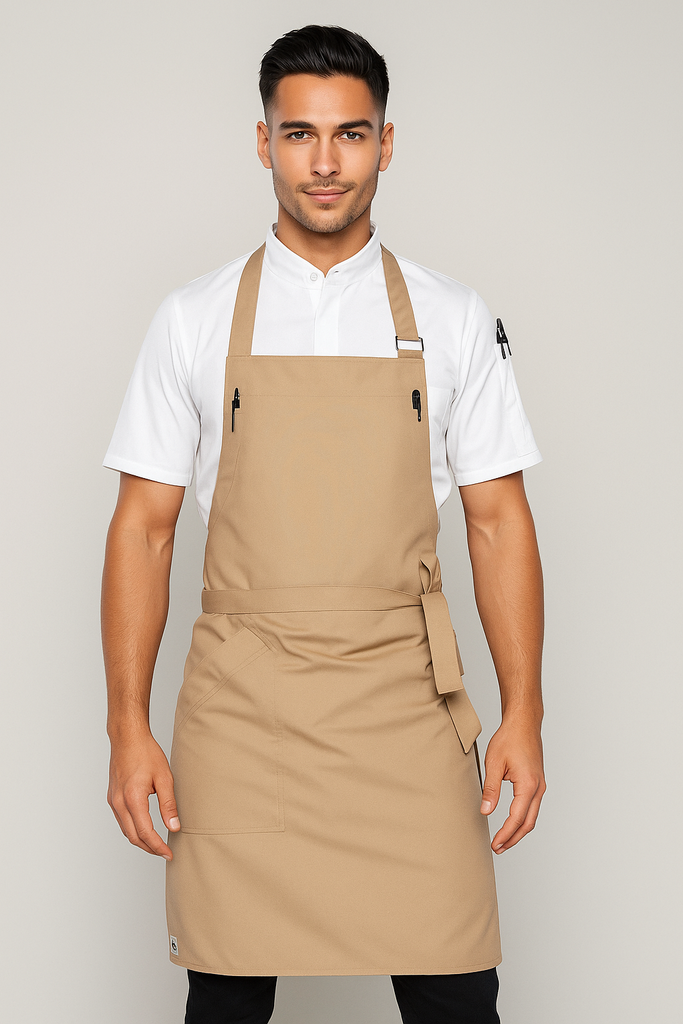 Niche Sand colour chef apron one size - Ace Chef Apparels