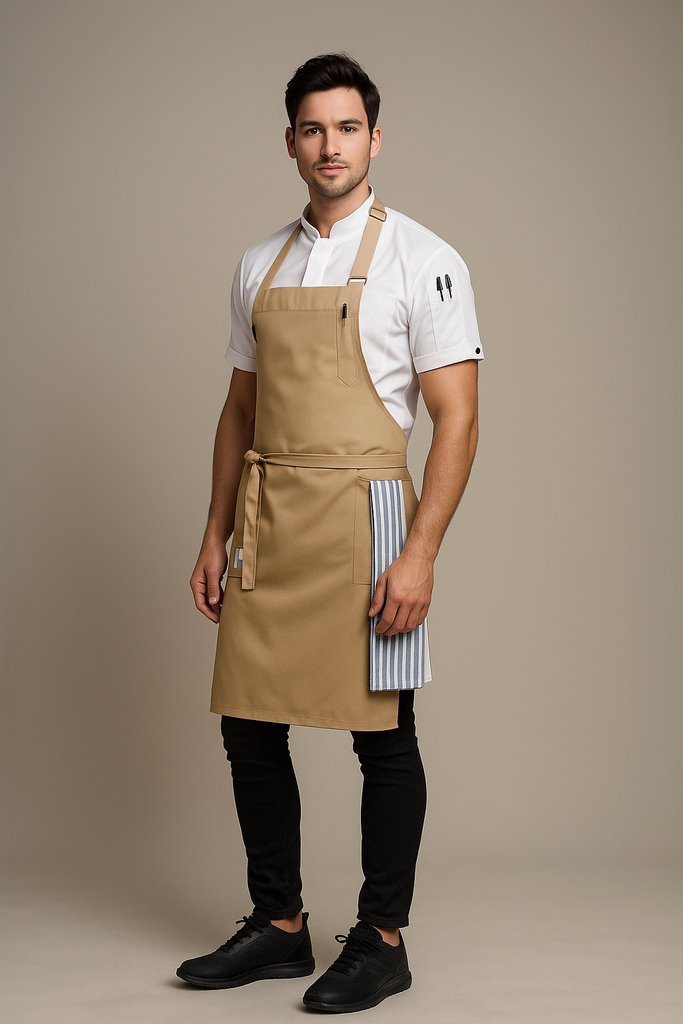 Niche Champagne chef apron one size - Ace Chef Apparels