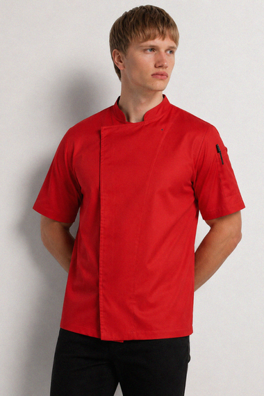 Flinders Red Chef Jacket with Cool-vent
