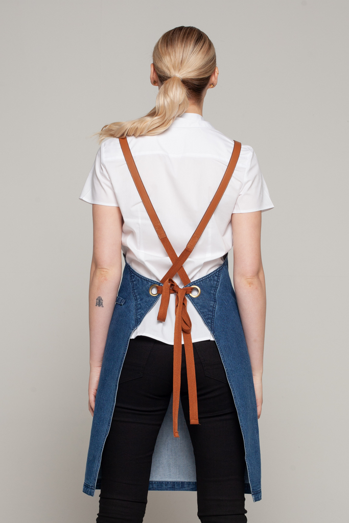 BONDI Denim blue / Tan PU - Ace Chef Apparels