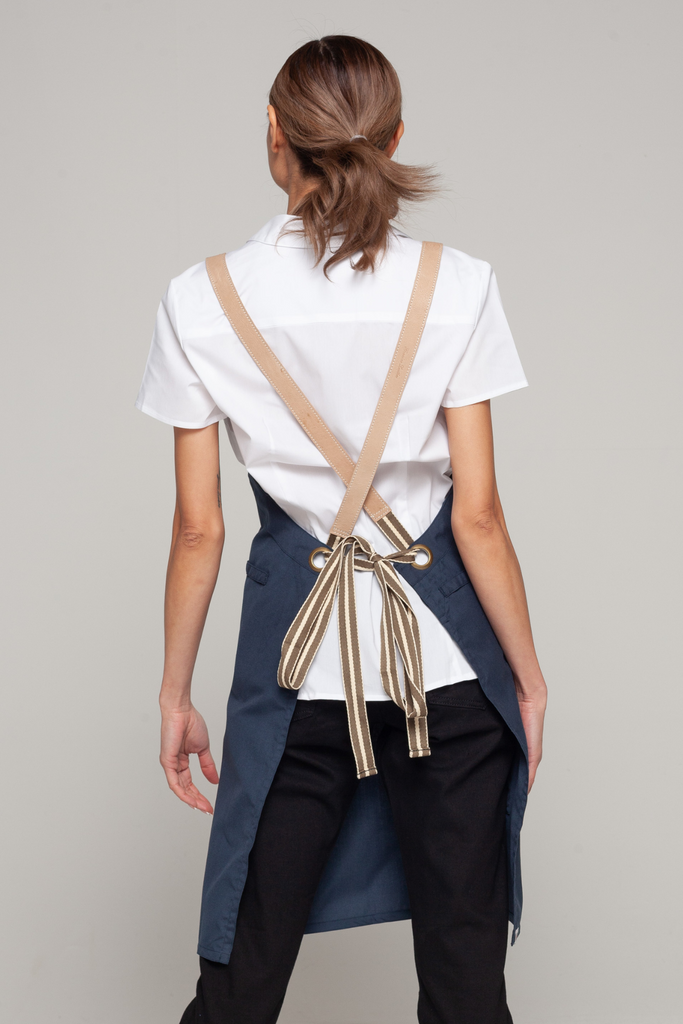 BONDI Bluish grey / Beige leather dual tone - Ace Chef Apparels