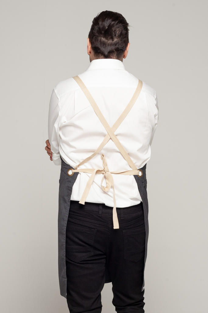 BONDI Charcoal grey / Beige straps - Ace Chef Apparels