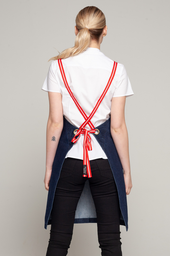 BONDI Denim indigo / Red dual tone - Ace Chef Apparels