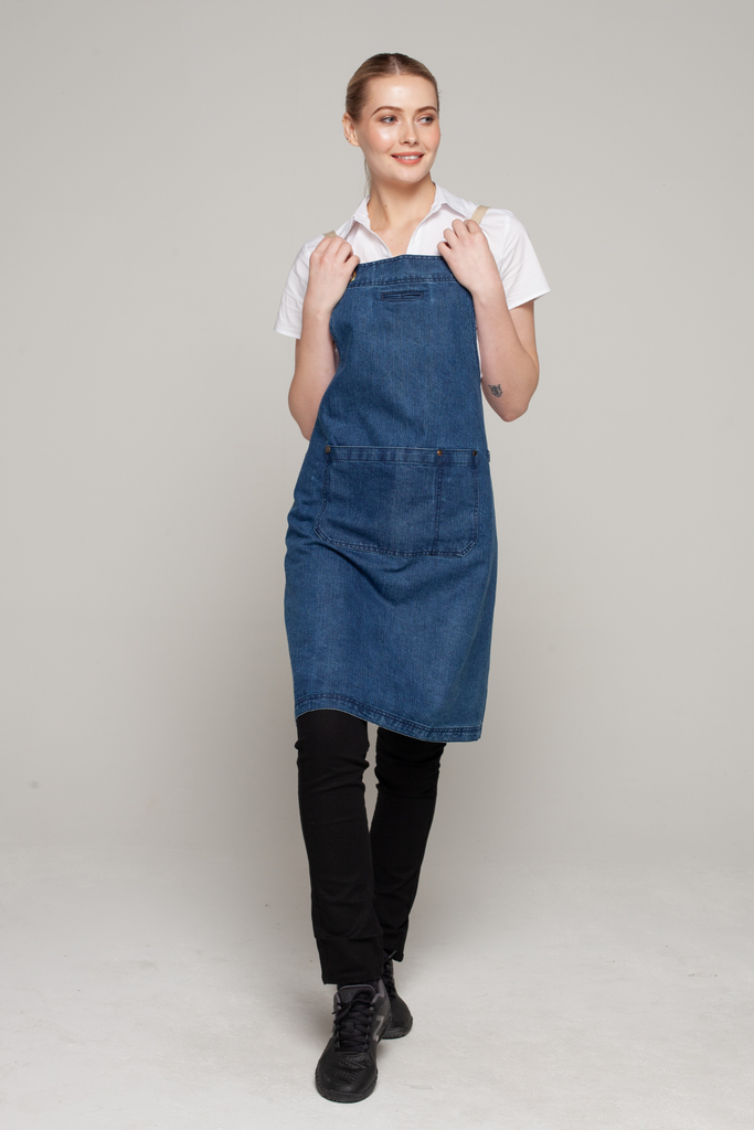 BONDI Denim blue / Beige straps - Ace Chef Apparels