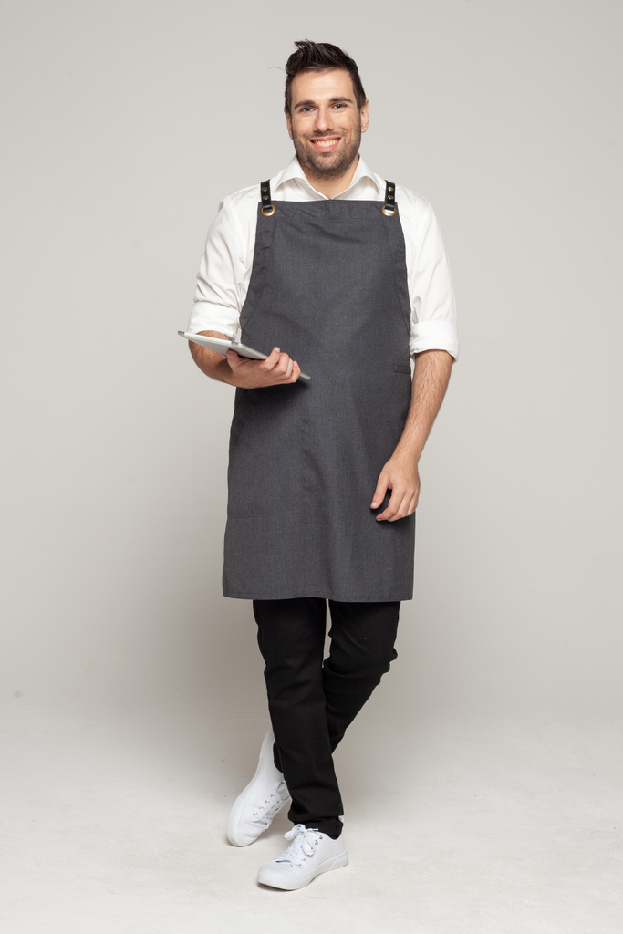 BONDI Charcoal grey / Black PU - Ace Chef Apparels