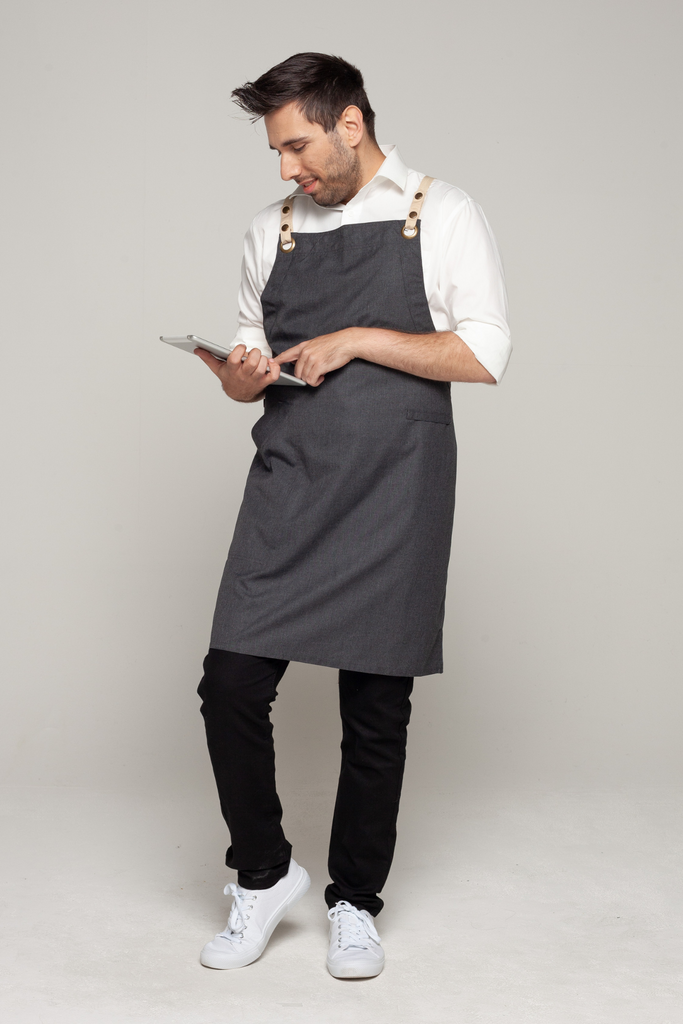 BONDI Charcoal grey / Beige straps - Ace Chef Apparels
