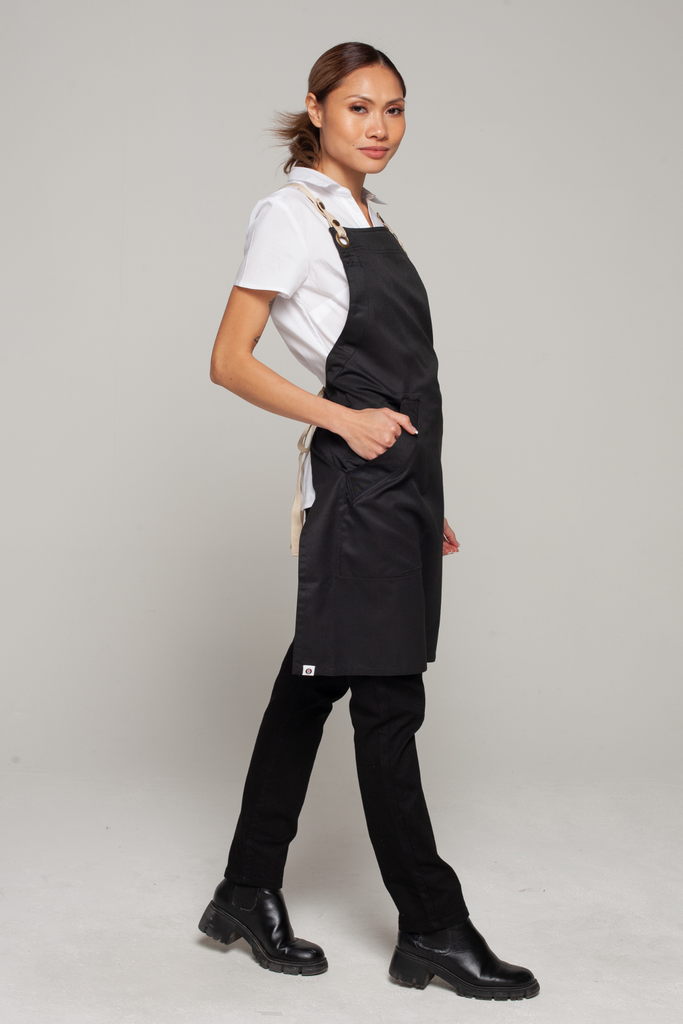 BONDI Black / Beige straps - Ace Chef Apparels