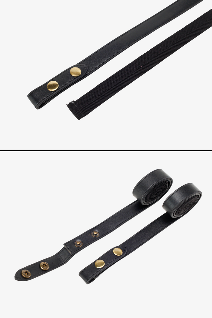 Interchangeable Black PU Leather Strap - Ace Chef Apparels