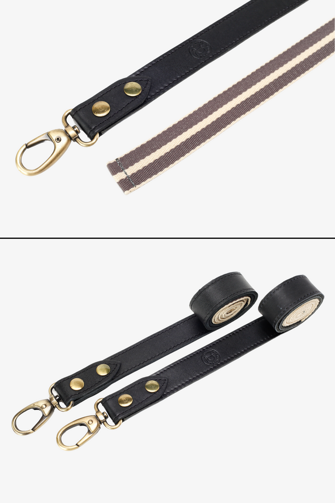 Interchangeable Black Leather with Grey & White strap - Ace Chef Apparels