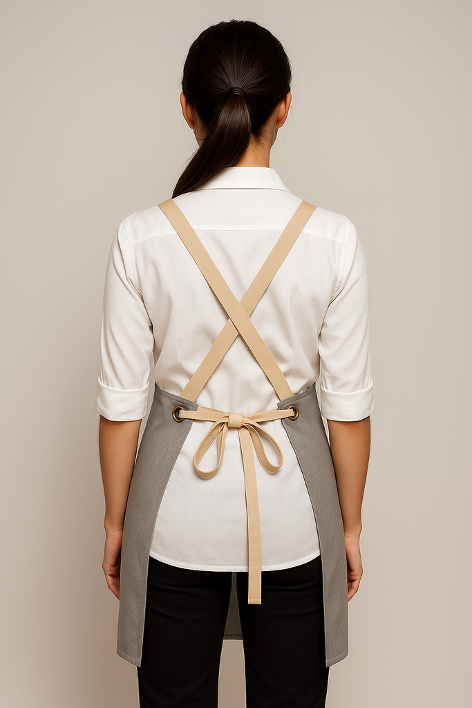 Bondi  Steel grey  / Beige straps - Ace Chef Apparels