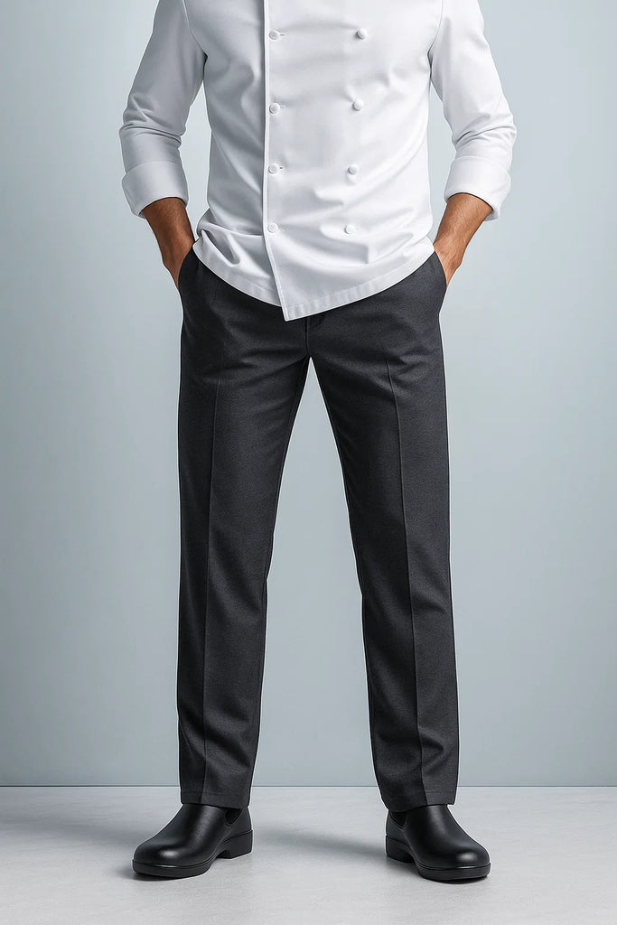 Drawstring Chef pants Charcoal grey color - Ace Chef Apparels