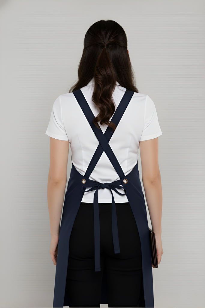Bondi Crossover Apron Interchangeable straps Bluish Grey - Ace Chef Apparels
