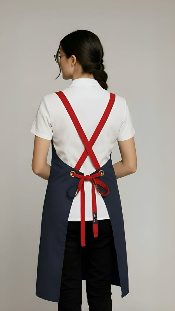 Bondi Bluish grey / Red straps - Ace Chef Apparels