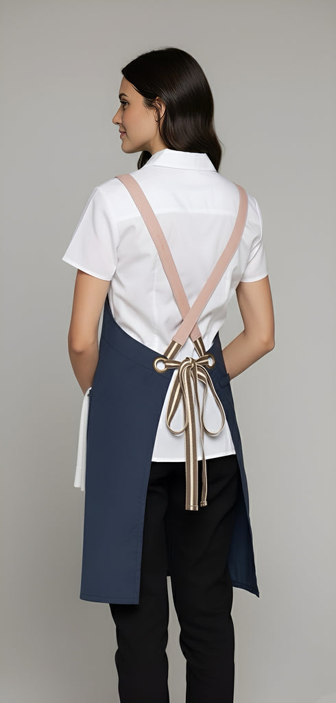 Bondi Bluish grey / Pink leather with Beige dual tone - Ace Chef Apparels