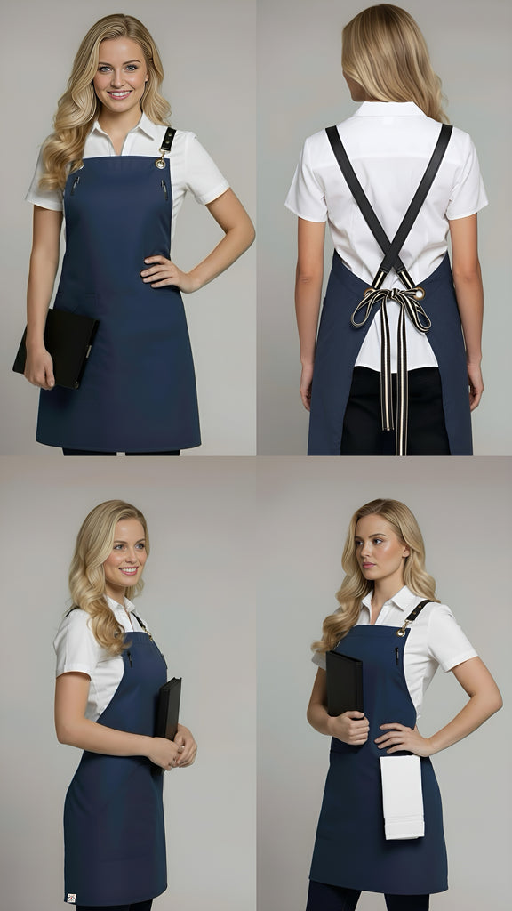 Bondi Bluish grey / Black leather dual tone - Ace Chef Apparels