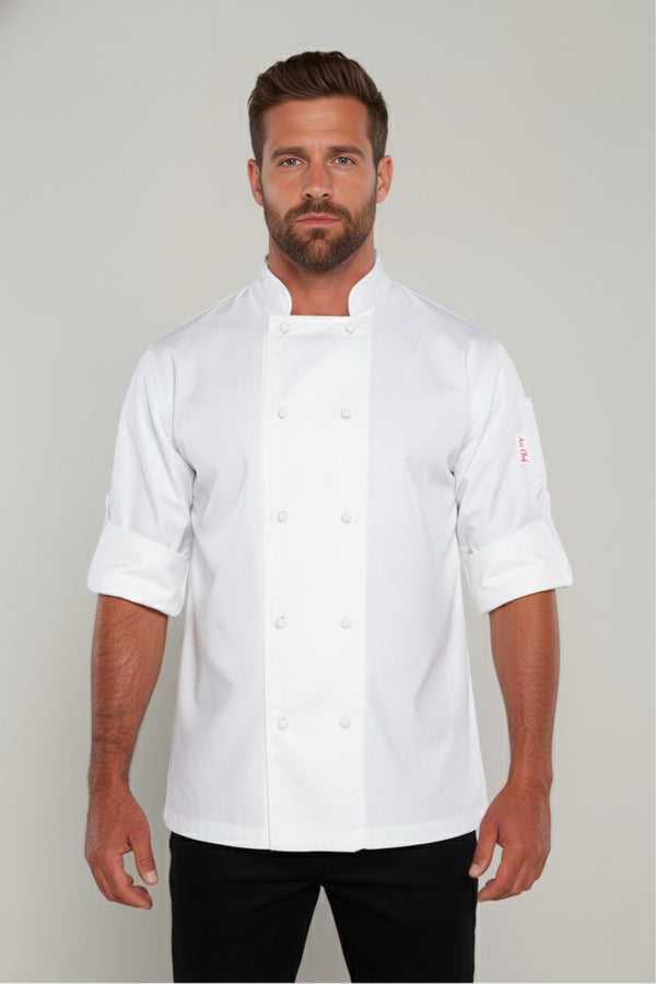 Generic White Long Sleeve Chef Jacket