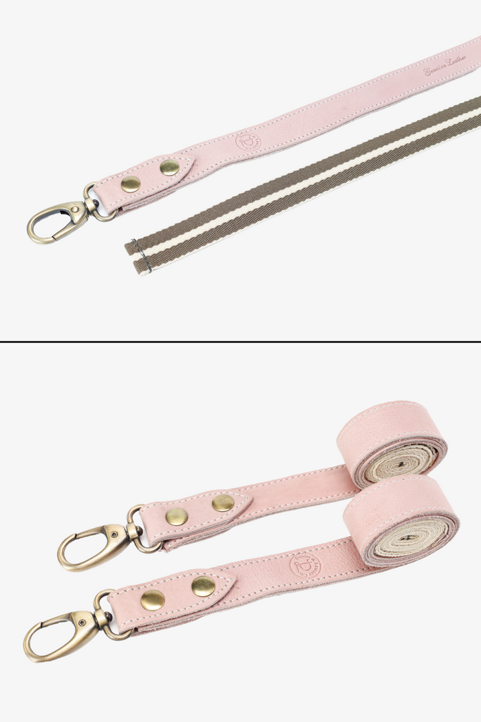 BONDI Steel grey  / Pink leather with beige dual tone - Ace Chef Apparels