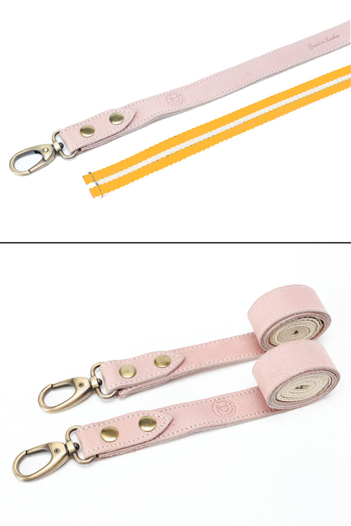 Bondi Denim stone / Pink leather with yellow dual tone - Ace Chef Apparels