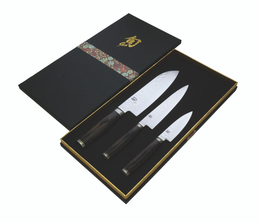 SHUN KNIFE SET 3PCE BOXED, SHUN PREMIER TDMS310 - Ace Chef Apparels