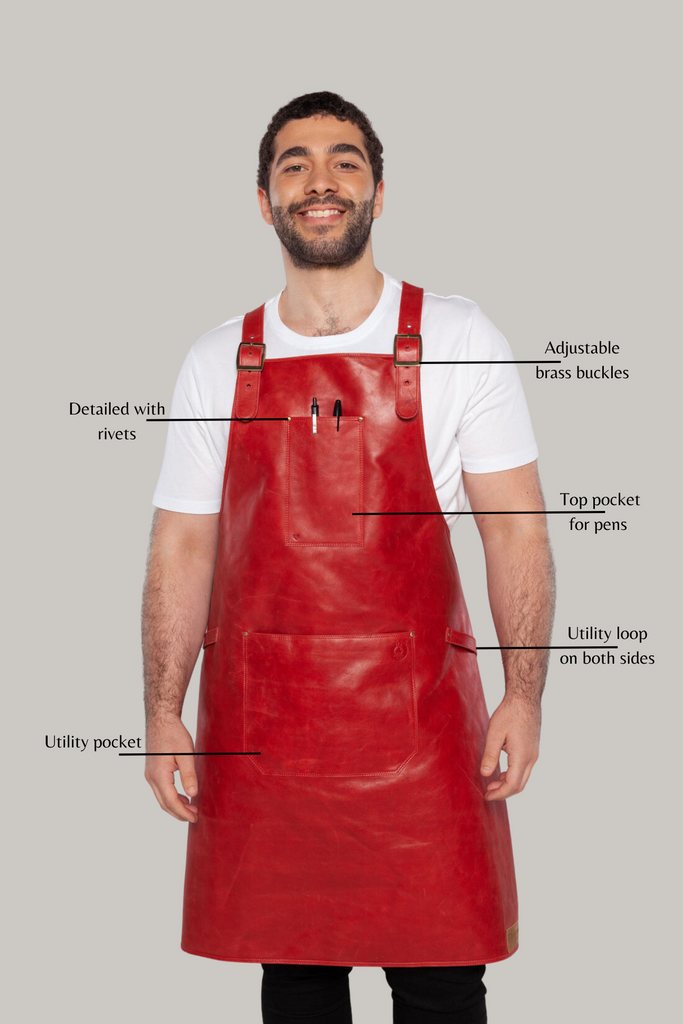 Leather Apron - Ace Chef Apparels