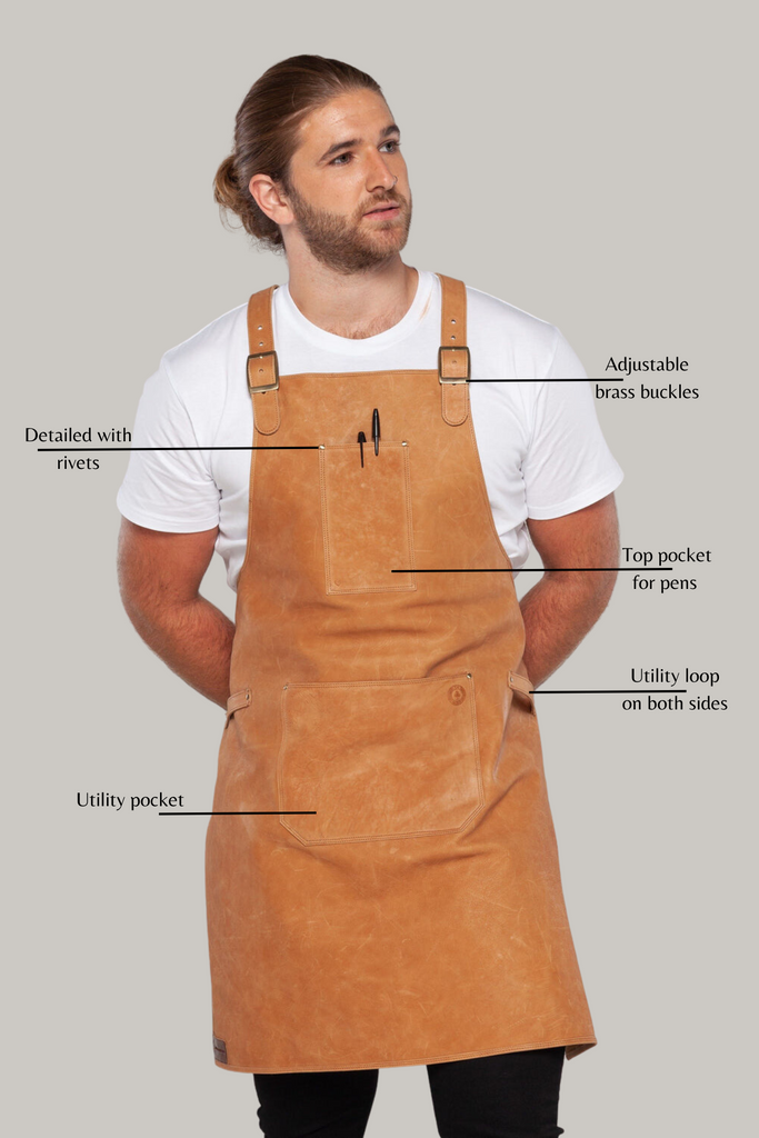 Leather Apron - Ace Chef Apparels