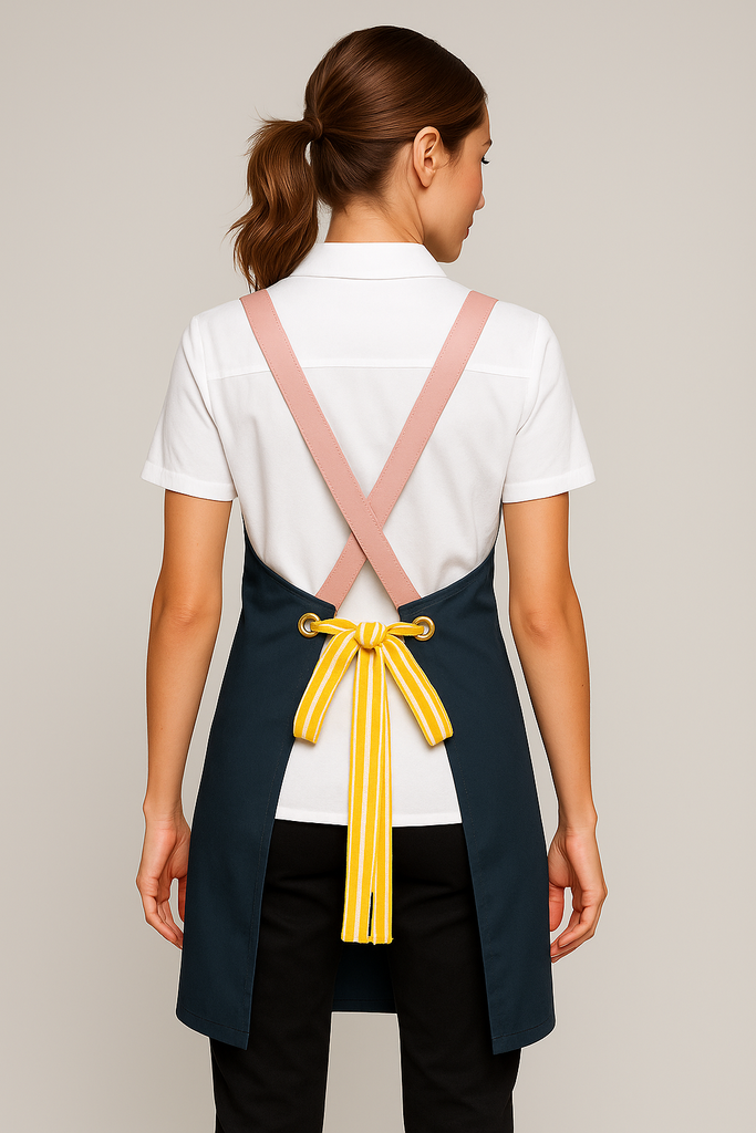 Bondi Bluish grey / Pink leather with yellow dual tone - Ace Chef Apparels
