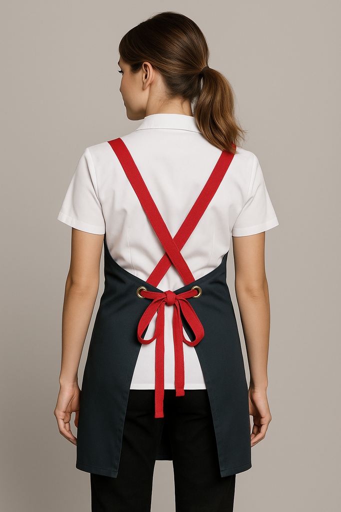 Bondi Bluish grey / Red straps - Ace Chef Apparels