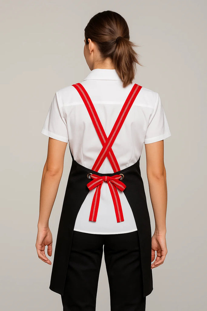 Bondi Black / Red dual tone - Ace Chef Apparels