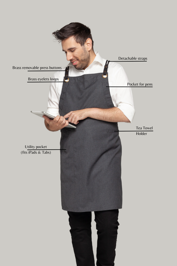BONDI Charcoal grey / Black dual tone - Ace Chef Apparels