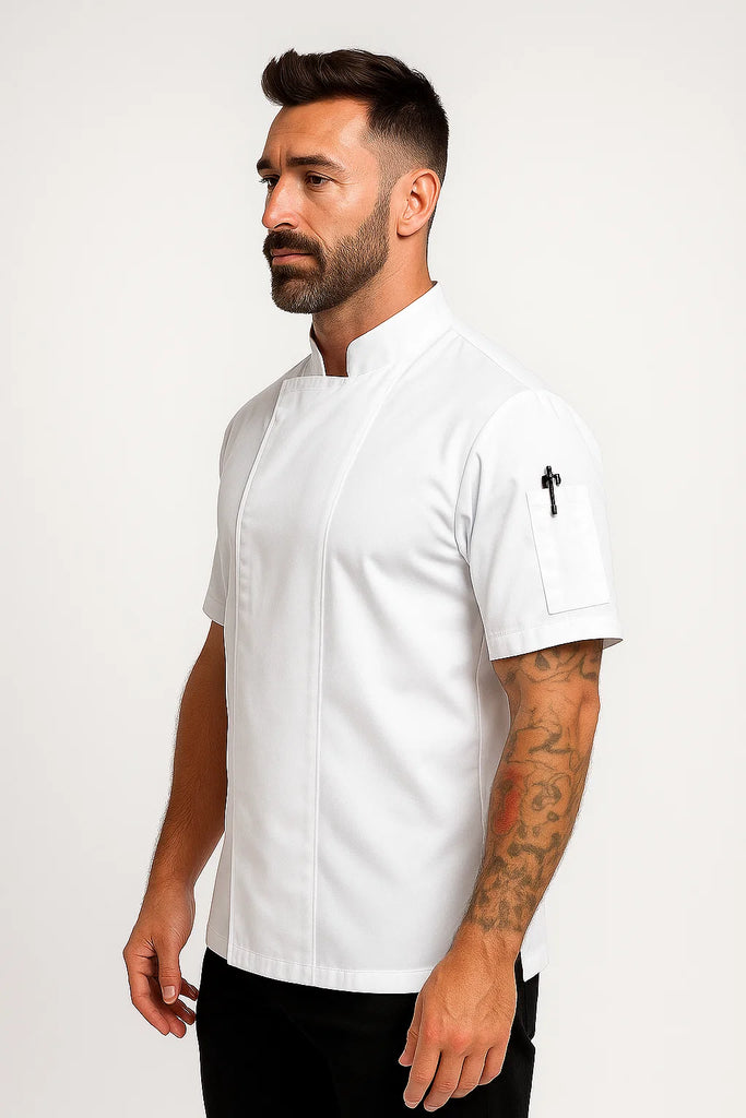 Flinders White Chef jacket with Cool-vent - Ace Chef Apparels