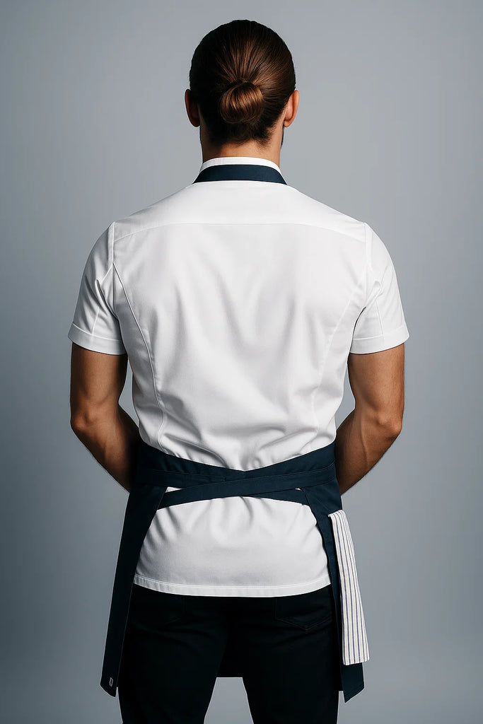 Josh Bluish Grey bib Small size Apron - Ace Chef Apparels
