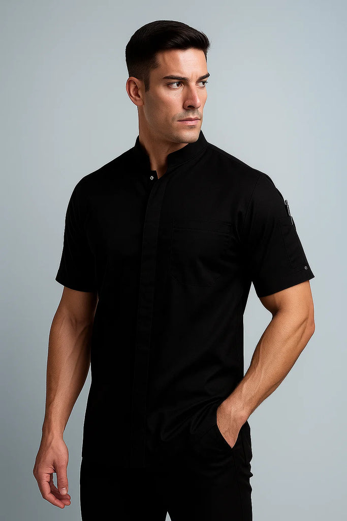 Raven Black chef jacket - Ace Chef Apparels