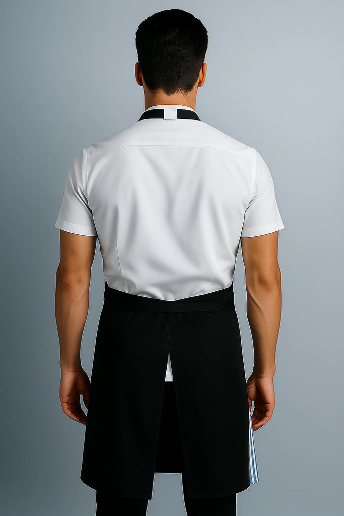 Ross Black bib Chef apron Large size - Ace Chef Apparels