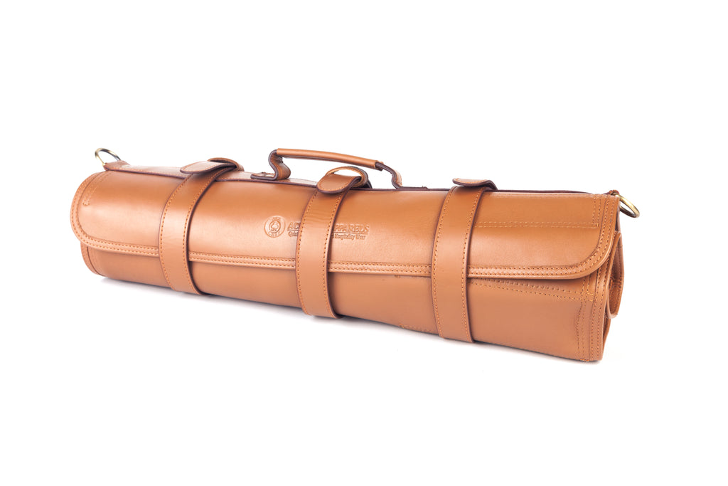 Leather Knife Roll-Tan - Ace Chef Apparels