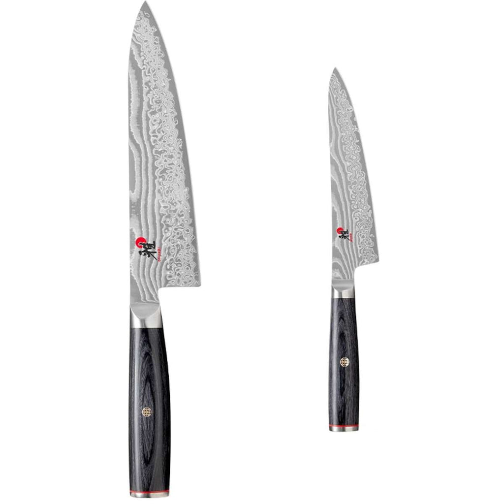 Miyabi 5000FCD Knife Set 2pc (13cm Shotoh + 20cm Gyutoh Chef) - Ace Chef Apparels