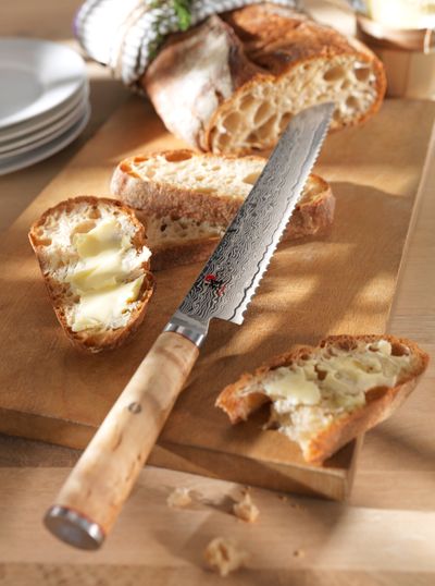 MIYABI 5000MCD Birchwood Bread Knife - 23cm - Ace Chef Apparels