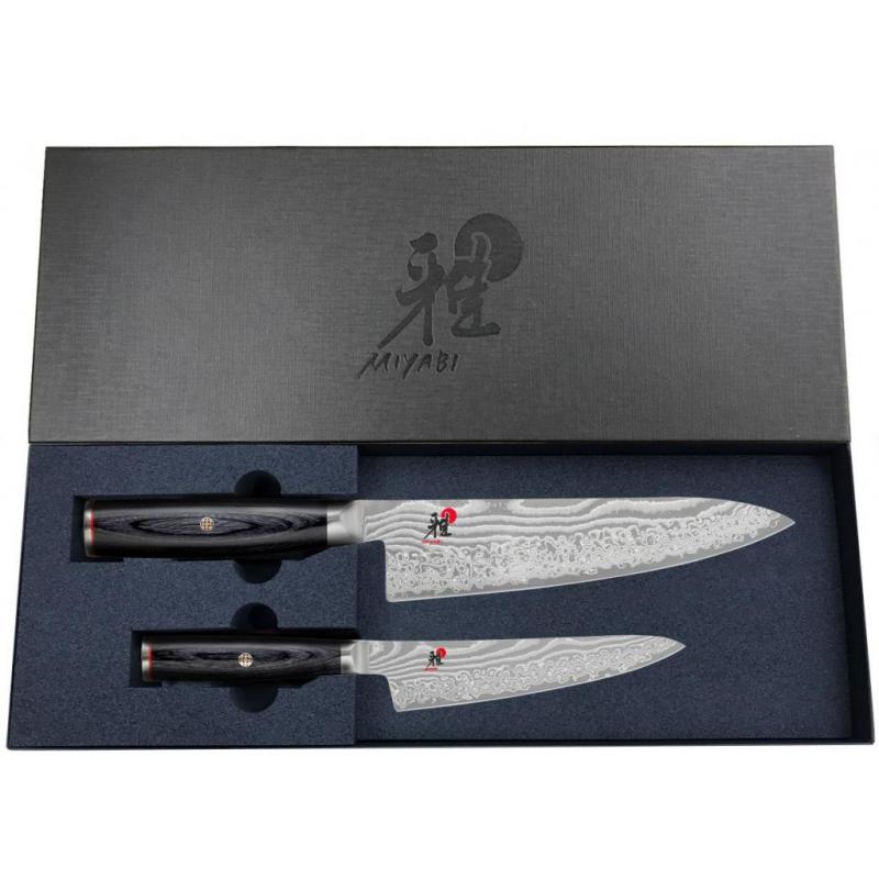 Miyabi 5000FCD Knife Set 2pc (13cm Shotoh + 20cm Gyutoh Chef) - Ace Chef Apparels