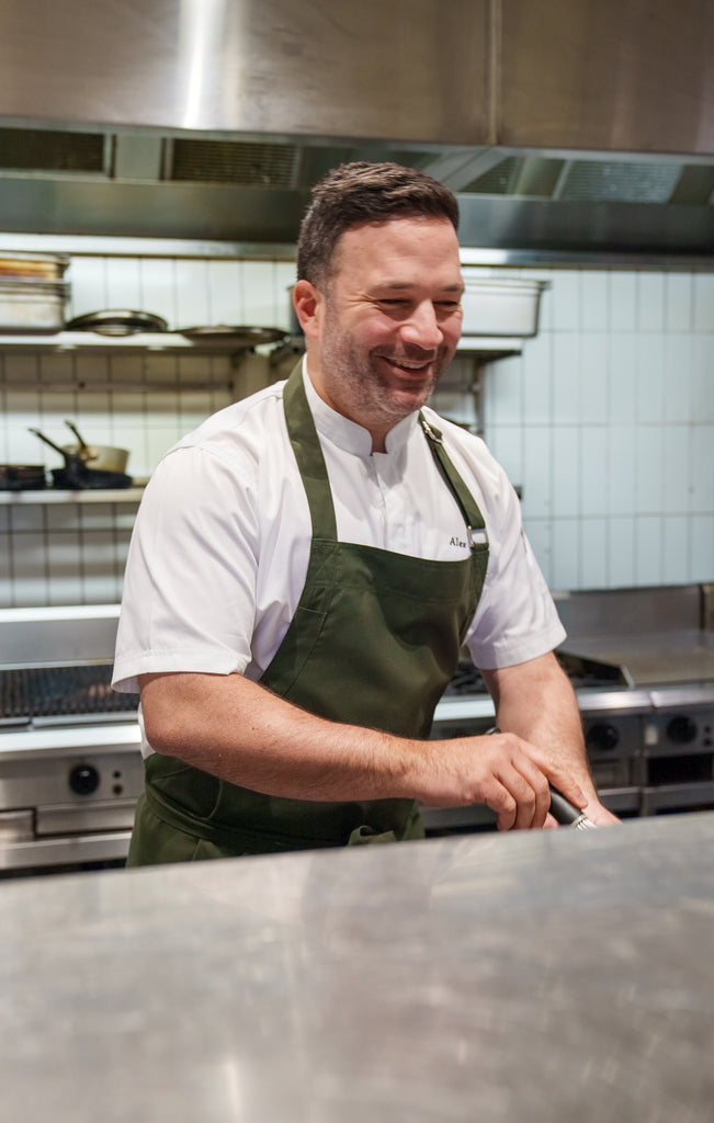 Dark green bib chef aprons Niche - Ace Chef Apparels