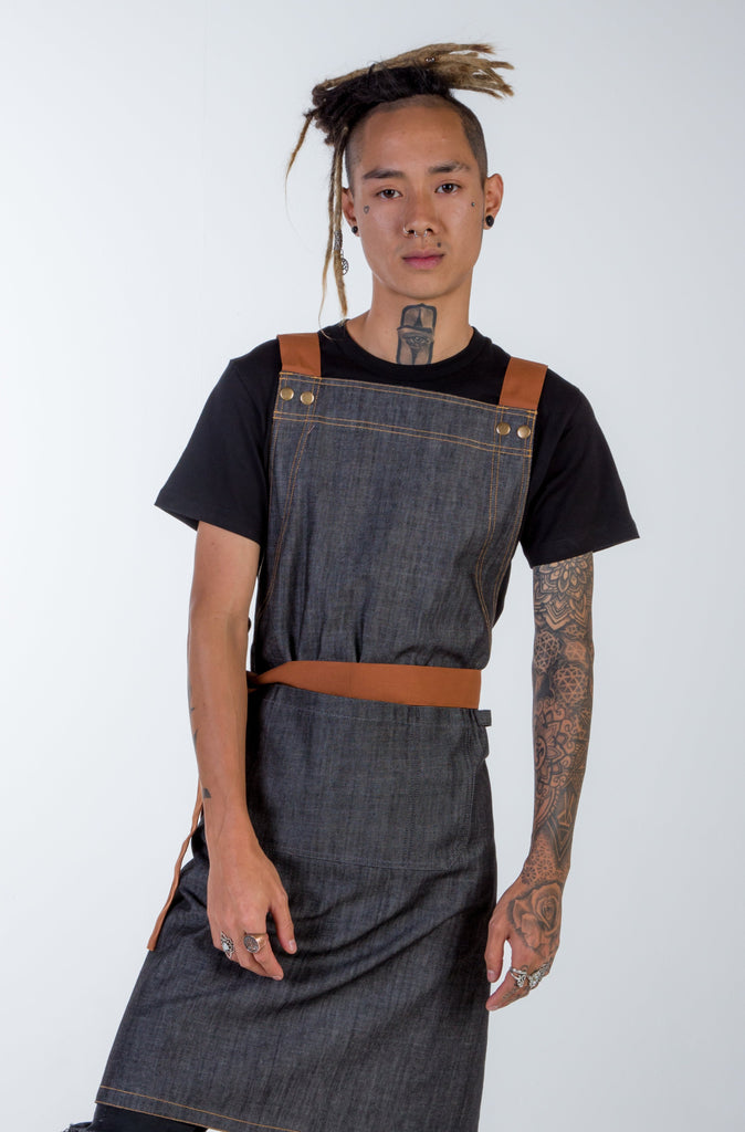 Cross over Denim Aprons - JOSH - Ace Chef Apparels