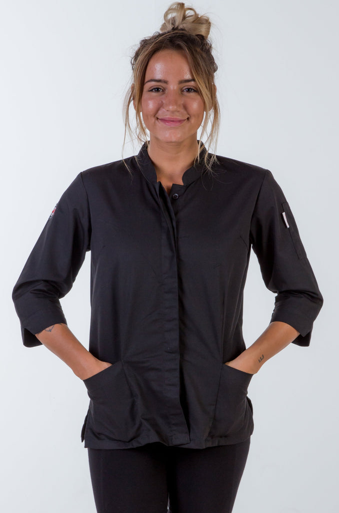 Women Black Chef Jacket